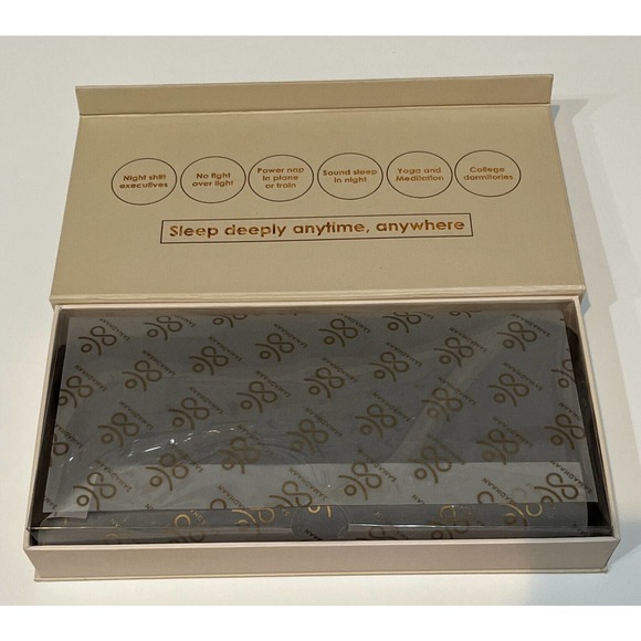 Samadhaan 100% Mulberry Silk Sleep Mask for Side Sleepers Eye Mask Nose Wing - Picture 5 of 8